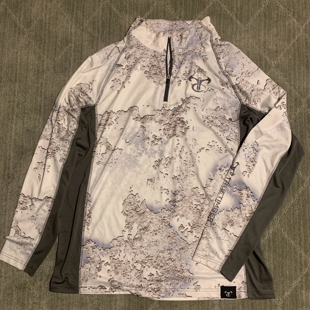 NEW TrueTimber 1/4 zip pullover TUNDRA camo M (see details)